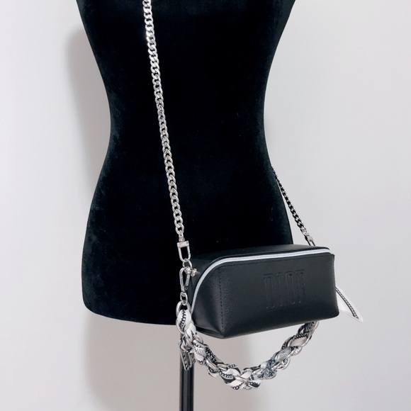🖤New Dior Cosmetic Mini Square Pouch DIY /Crossbody/Tote🖤 - Picture 9 of 12